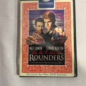 Rounders DVD Miramax Collectors Series Matt Damon & Edward Norton